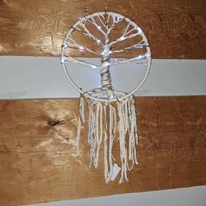 Macrame Tree Of Life Dreamcatcher lighted